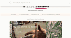 Desktop Screenshot of istanbulsanatevi.com