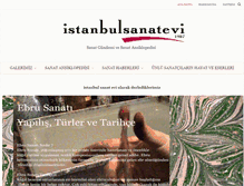 Tablet Screenshot of istanbulsanatevi.com